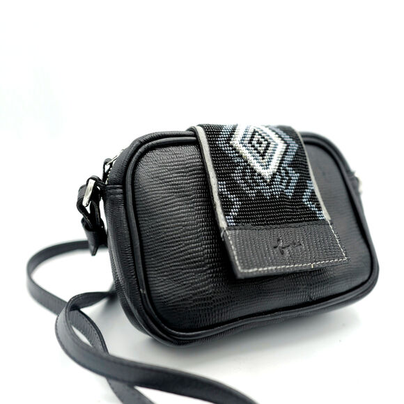 Carlos Falchi Vintage Beaded Leather Crossbody — Santa Fe Dreamscape, RRL Style - Picture 2 of 15